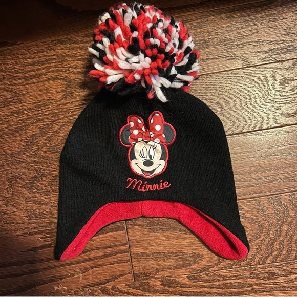 Disney Other - Minnie Mouse Pom Pom beanie hat